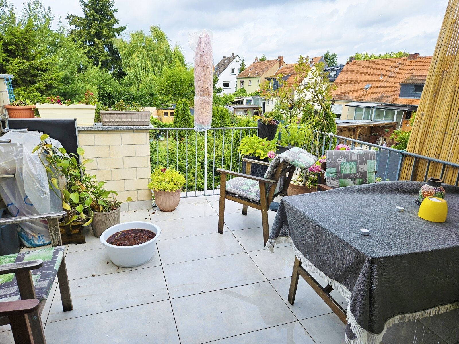 Terrasse im 1. OG mit Gartenblick