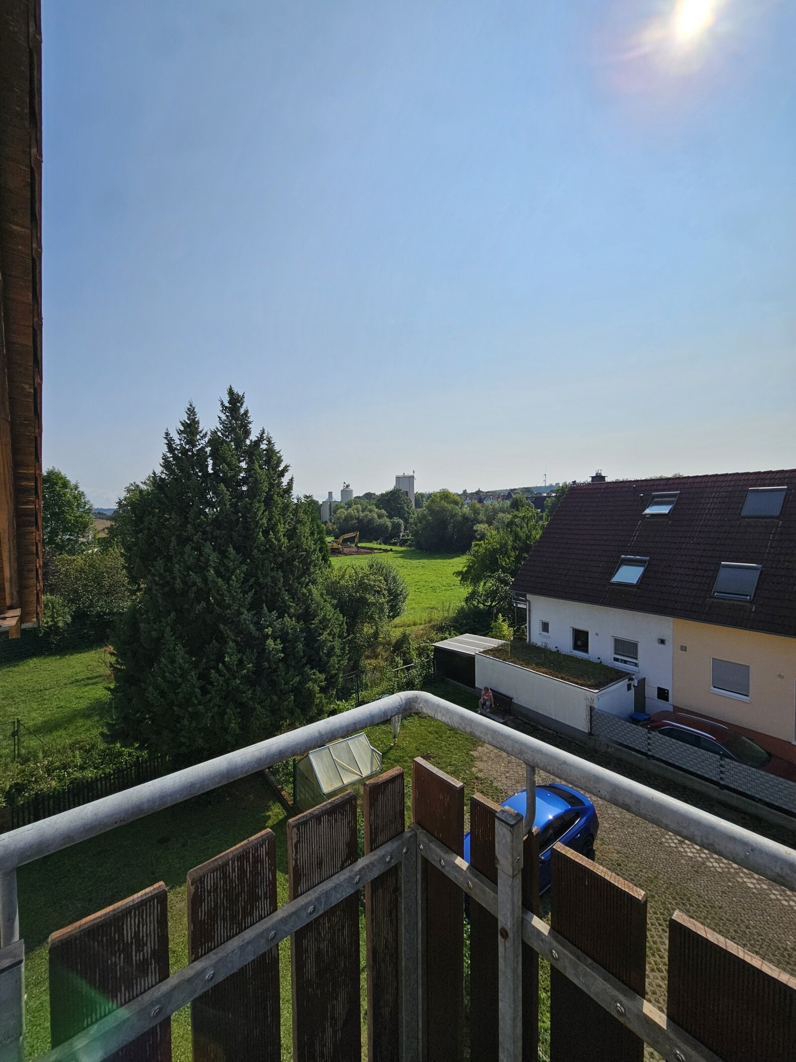 Blick vom Balkon